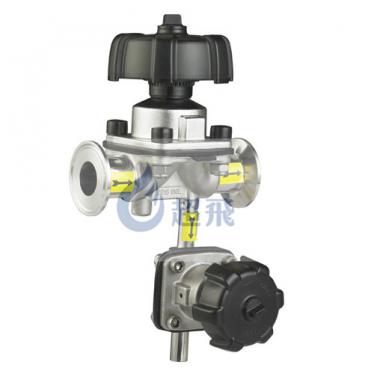 衛生級三通焊接快裝隔膜閥